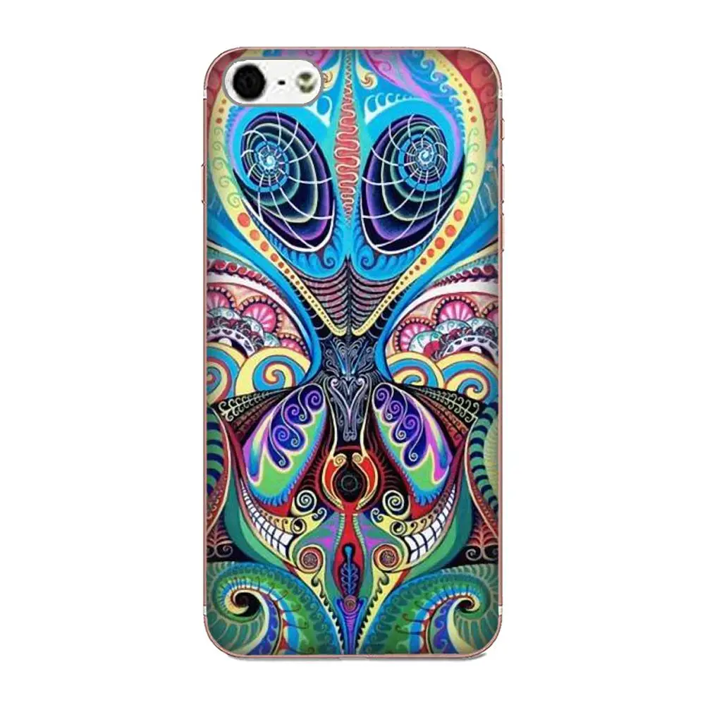 Для Huawei Mate 7 8 9 10 20 P8 P9 P10 P20 P30 Lite Plus Pro 2017 мягкий узор Розовый Dmt Psychedelic Hallucinogen Lsd