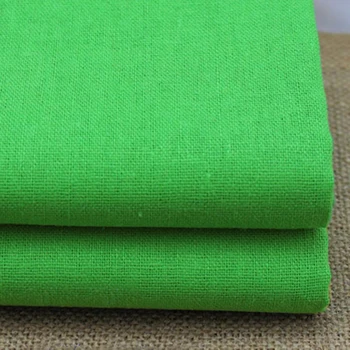 

100*140cm Grass Green Children Baby Natural Cotton Linen Cloth Textile Fabric