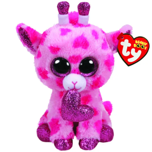 

TY Beanie Boos 15cm Sweetums Pink Giraffe Unicorn Lamb Sequin Dog Cat Fox Plush Toy Big Eye Stuffed Animal Soft Toy Kid