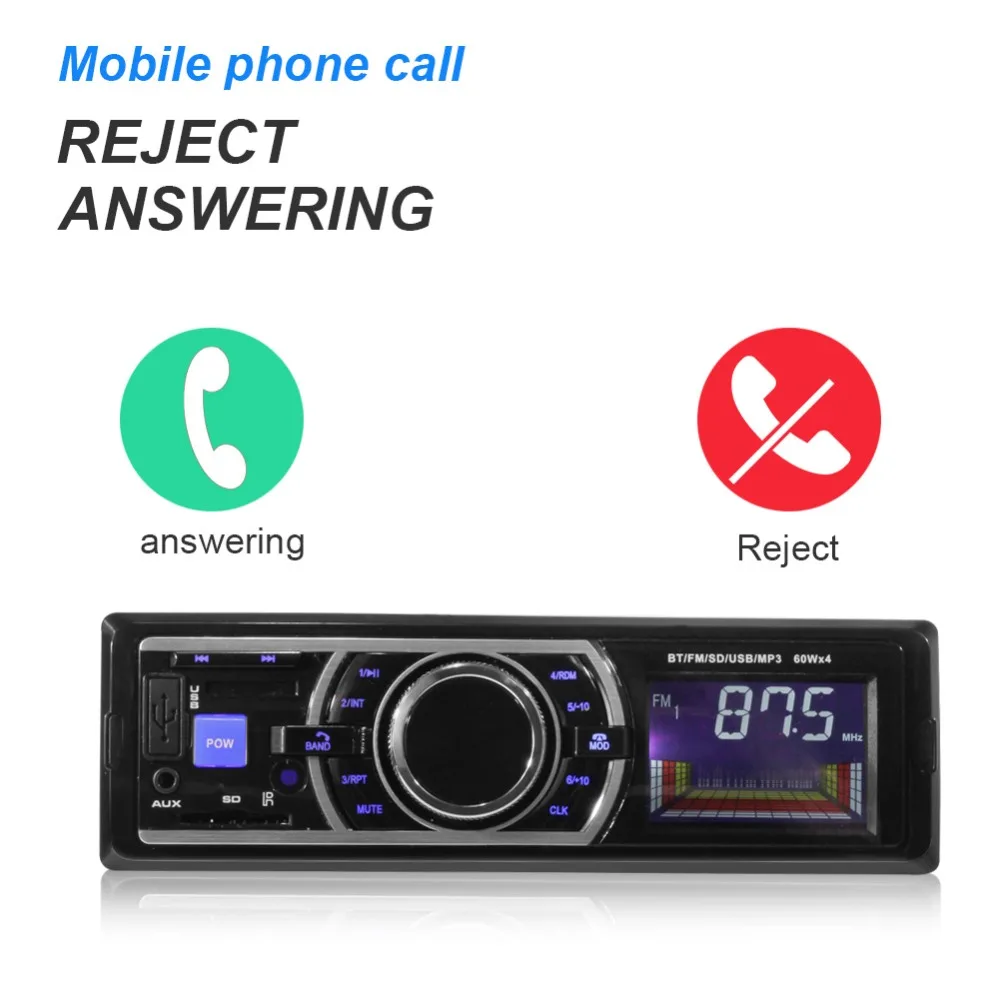 AZGIANT Auto Radio Car Radio 12V Bluetooth Car Stereo In-dash 1 Din FM Aux Input Receiver Car Radio Car MP3 Player ISO interface