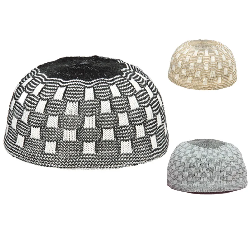 

Skull Cap High Quality Knitting Kufi Topi Muslim Prayer Hat Turkish Made Namaz