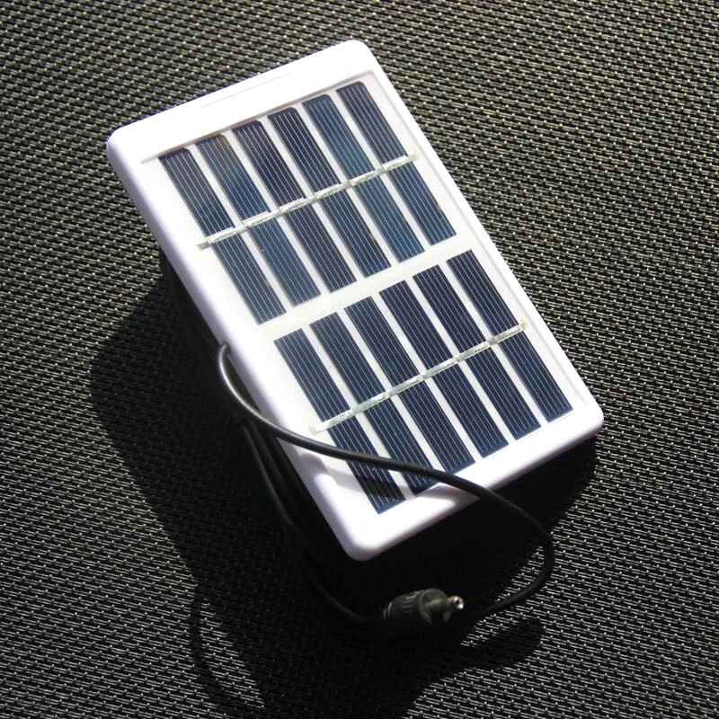 BUHESHUI 1,2 Вт 6 в солнечная панель с кабелем DC5521 3 м поликристаллическая солнечная батарея зарядное устройство для 3,7 в батарея светильник 130*84 мм