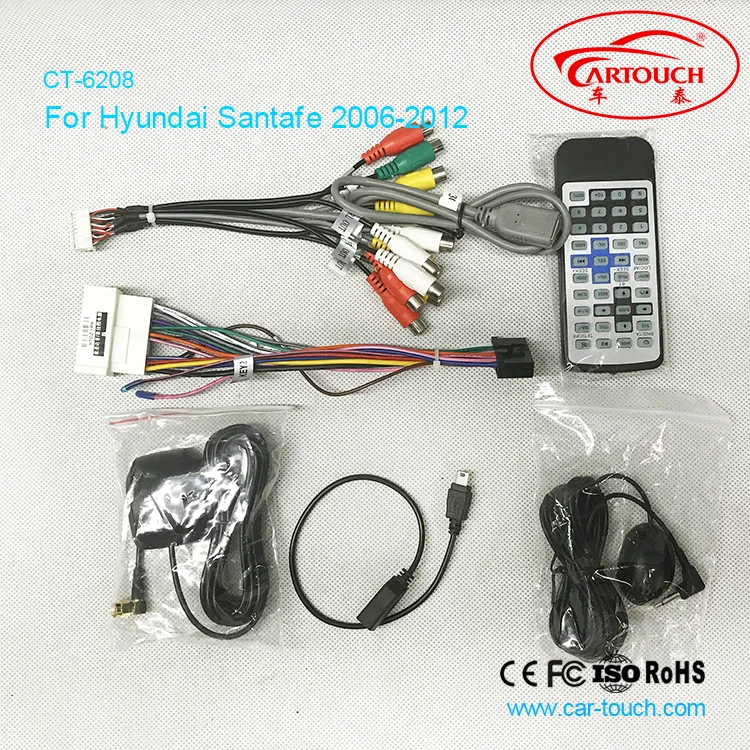 Автомобильный DVD плеер для HYUNDAI/SANTA FE 6 2 2006 два Din 2012 дюйма с GPS навигацией Bluetooth 1080P