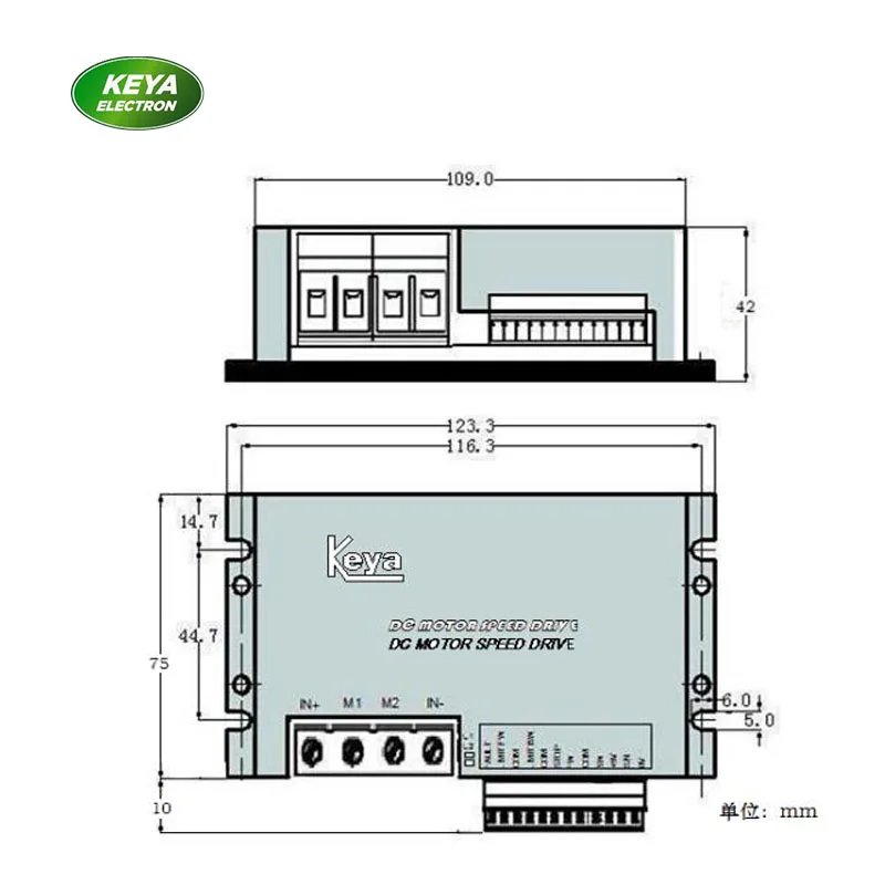 Контроллер скорости двигателя постоянного тока 12V 24V 36V 48V 30A pwm dc контроллер, DC12/48RT50BL-XW