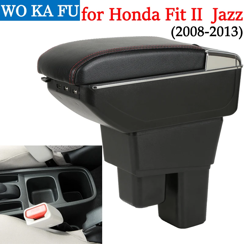 for Honda Fit II armrest box Jazz/wrv caja universal car center console