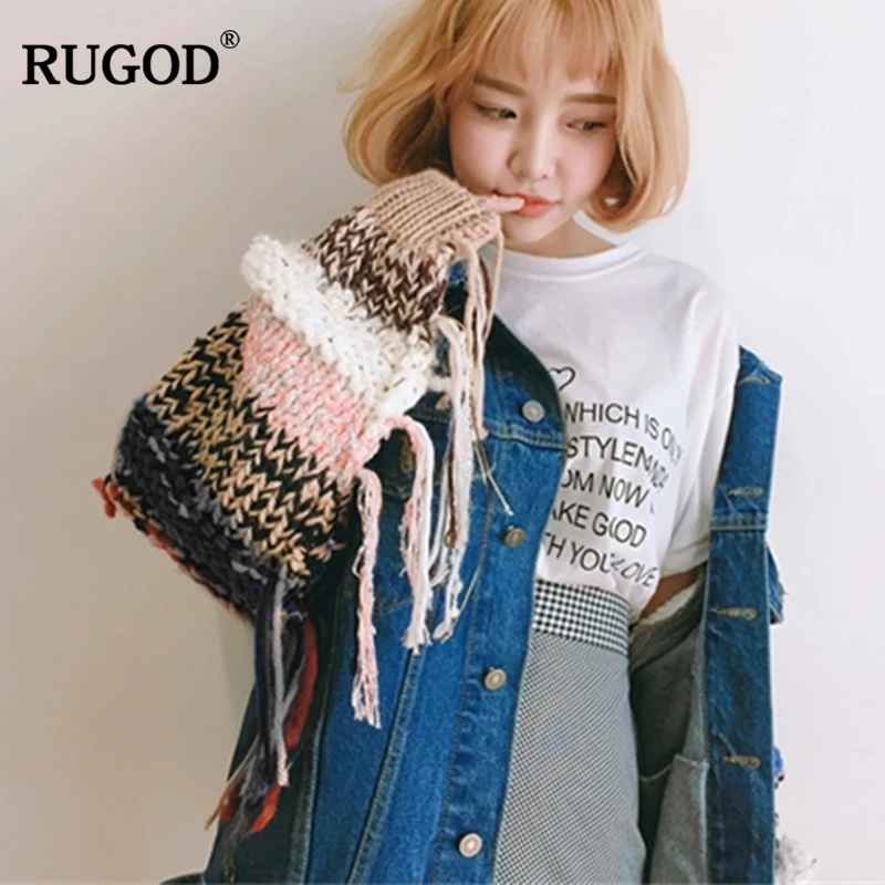 RUGOD модная Лоскутная куртка женская Повседневная Свободная куртка женская теплая зимняя новая Лоскутная куртка для женщин chamarras de mujer