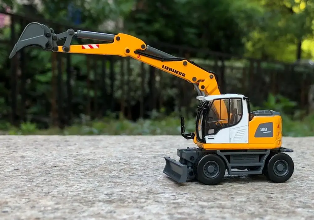 Schuco 1/87 Хо LIEBHERR A 918 мобильный литой экскаватор модель автомобиля|Наземный