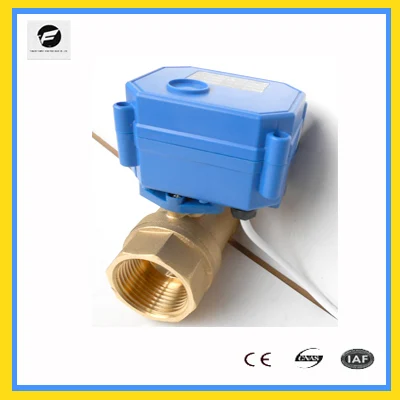 CXW15N 2way латунь CR02 DN25, 1 дюймов двигателя шаровой клапан для автоматического управления потока оборудования