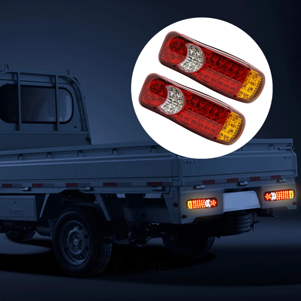 Автомобиль грузовик светодиодный задний светильник Аварийные огни задние фонари Водонепроницаемый Тай светильник Запчасти для прицепов, DC 12V