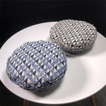 Новая мода для женщин и мужчин осень зима круговой вязки решетки шерстяная шляпа HX0329