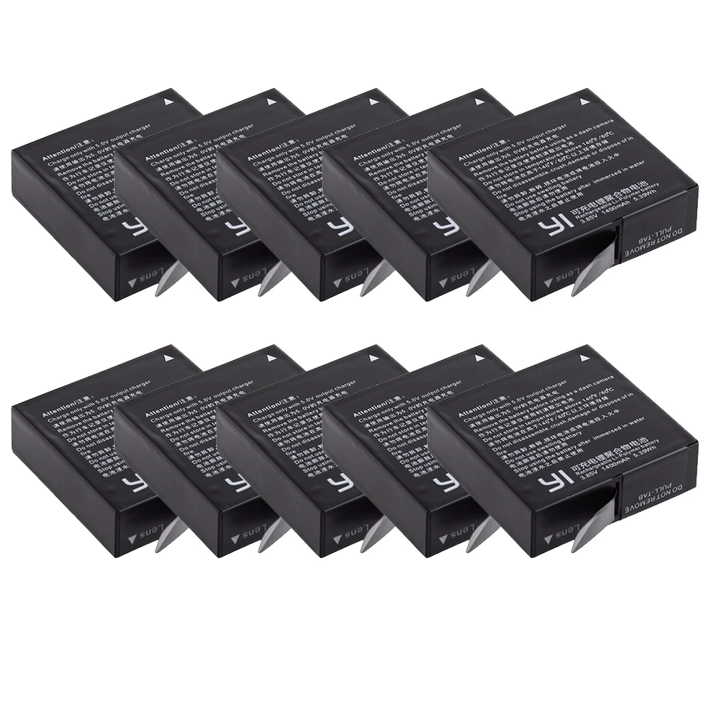 10PCS 1400mah Original For Xiaomi YI lite / YI 2 / 4Kplus 4k+ AZ16 1