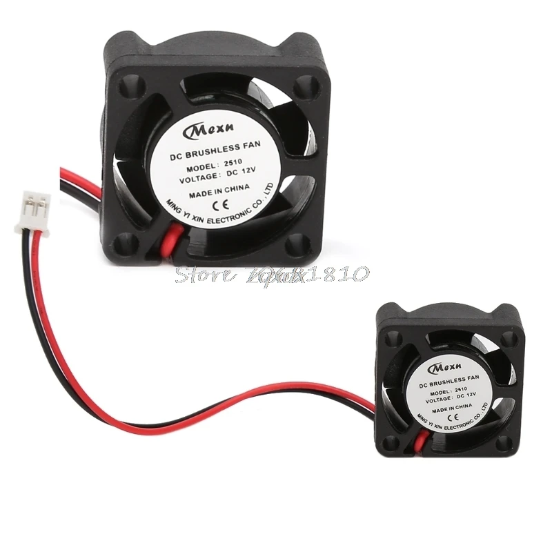 Мини DC 12V Бесщеточный Охлаждающий вентилятор 25mm 25*25x10mm 2510S радиатор 2510 оптовая