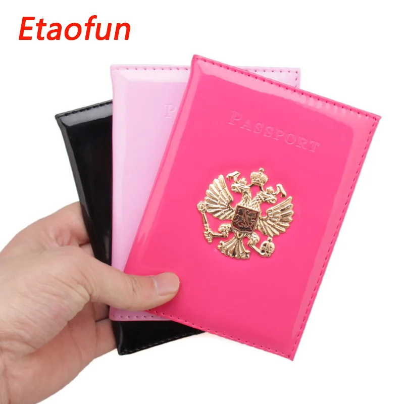 2019 новая популярная русская яркая ПУ кожа Обложка для паспорта брендовая модная