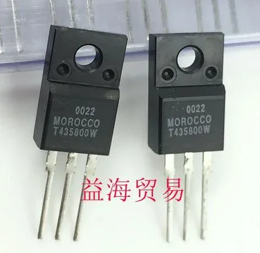 

10pcs/lot T435800W T435-800W Bidirectional thyristor TO-220F 4A/800V New original