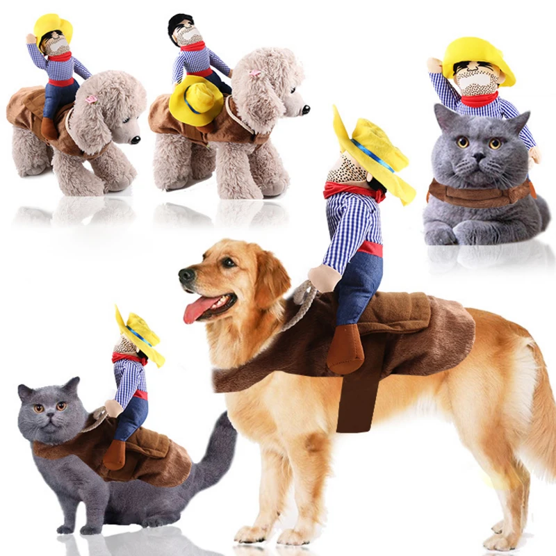 

Dog clothes cat pet supplies pet riding equipment dress Halloween funny small medium dog leotard coat clothes role play