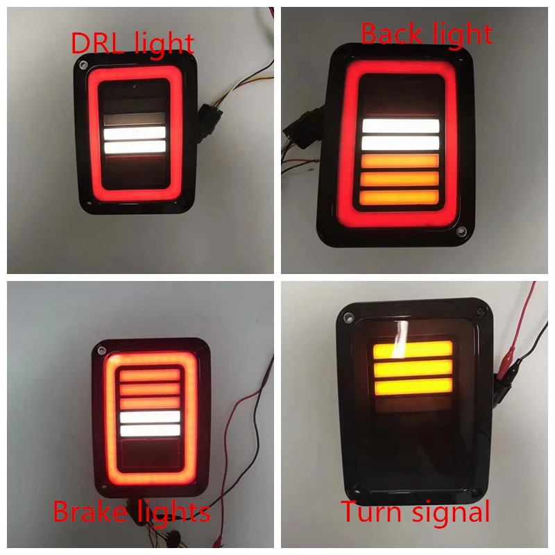 Smoked LED Tail Lights For Jeep Wrangler Taillights For Jeep Wrangler