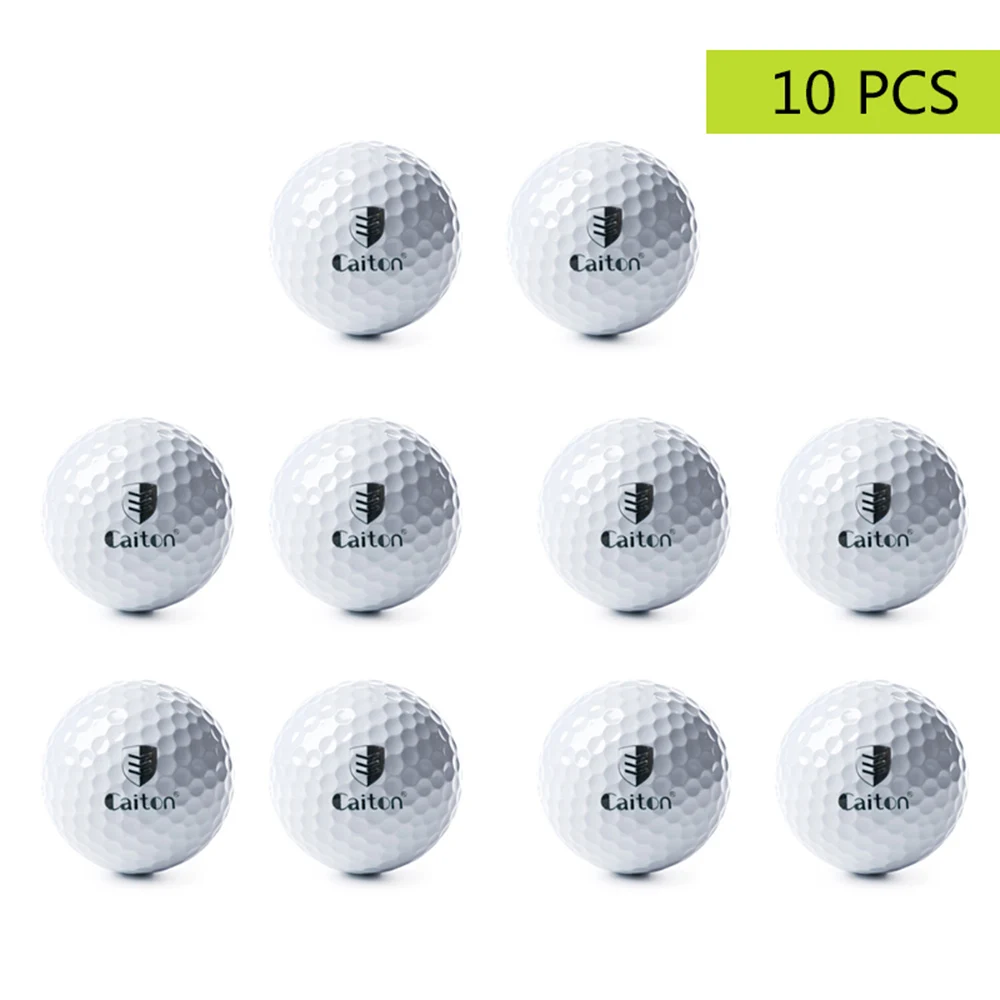 

10 Golf Ball with Mesh Bag Outdoor Sport Golf Game Training Match Competition Rubber High Grade Golf Ball Golf Sports Equipment