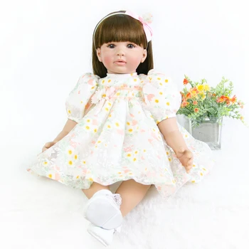 

Bebes reborn 24"/60 cm real bebe alive Silicone Reborn girl Toddler Princess Dolls Toys for Children adorable Gift Dolls NPK