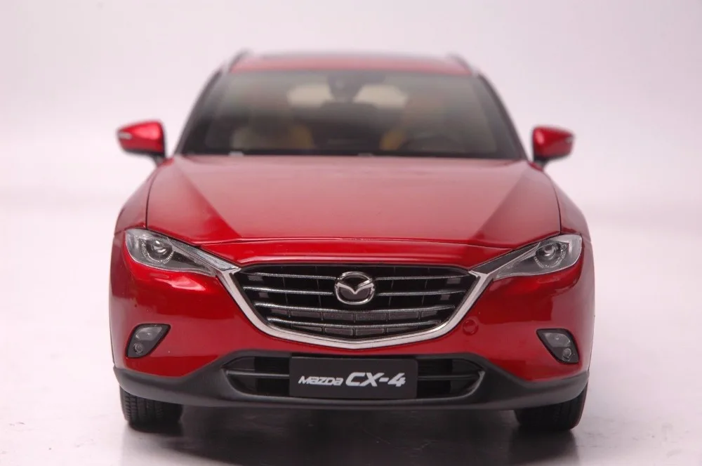 1:18 литья под давлением модель для Mazda CX-4 Красный внедорожник сплав игрушечный автомобиль миниатюрная коллекция подарки CX 4 CX4