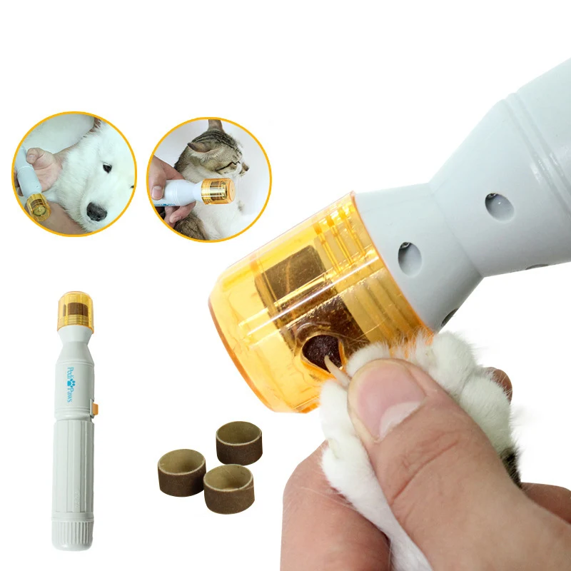 Pet Dog Cat Automatic Nail Grooming Care Grinder Trimmer Clipper File Tool Electric Claws Grinding Pedicure Tool Care PL0074 (1)