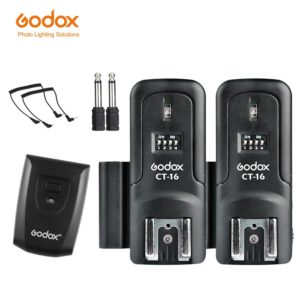 Godox CT 16 16 Channels Wireless Radio Flash Trigger Transmitter + 2x