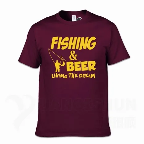 Футболка с надписью «Fishings» и надписью «Fishinger Beer Fish Live The Dream», футболка с надписью «Sporter Flying Fresh Fun Gift», футболки