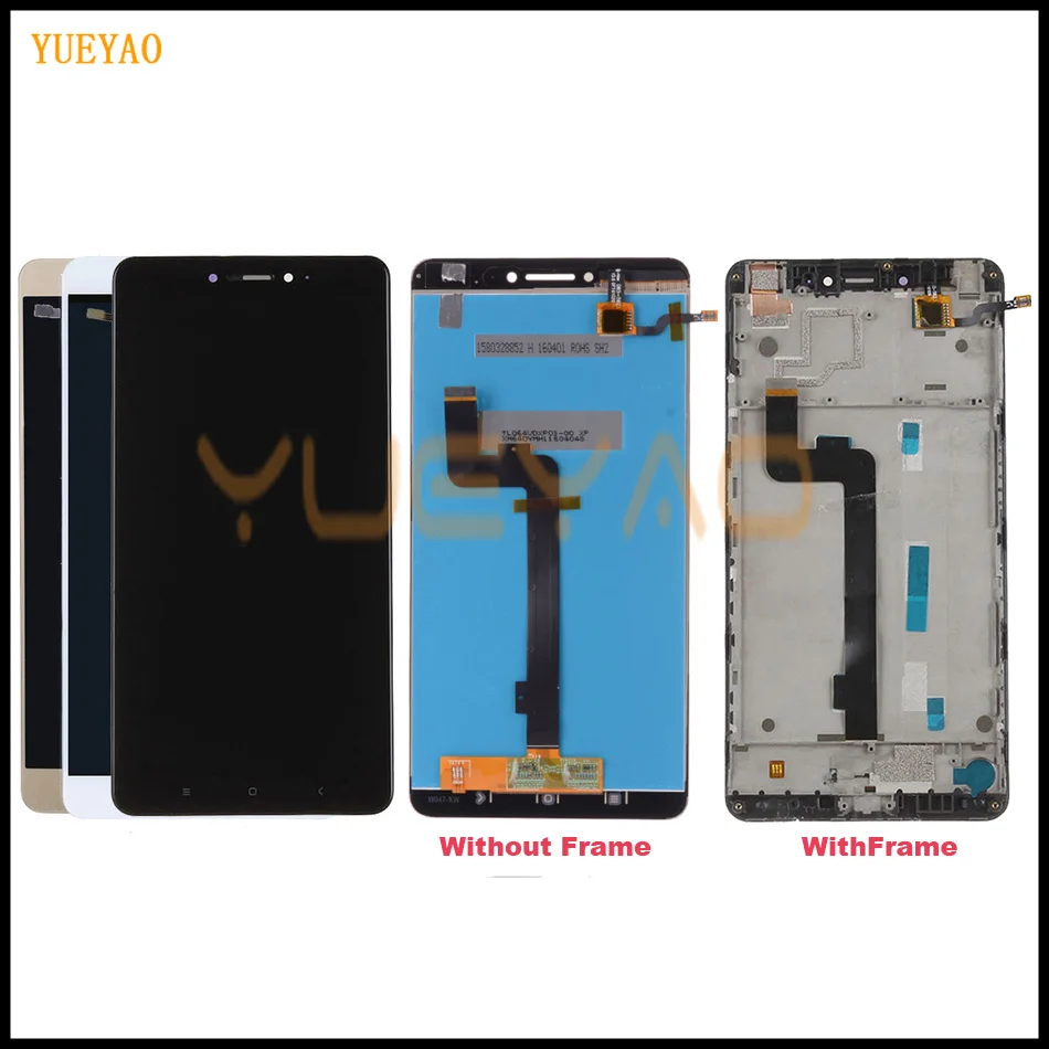 

No Dead Pixel 6.44" Replacement Screen For XIAOMI Mi Max LCD Display Touch Screen Digitizer Assembly with Frame Mimax LCD Screen