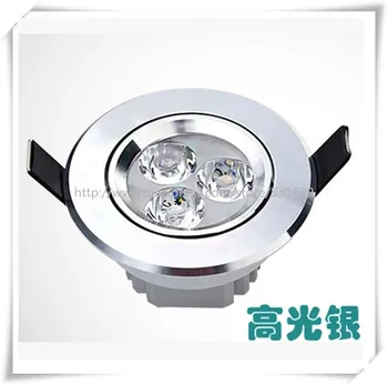 

10pcs/lot 3W 5W 7W 9W LED Ceiling downlight Recessed Spot light 110V 220V for home illumination Freeshipping
