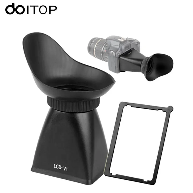 

DOITOP V1 V2 V3 V4 V5 V6 LCD Viewfinder Magnifier Eyecup Lens Hood for Canon 600D 60D 550D MARK III Nikon D90 LCD Viewfinder @