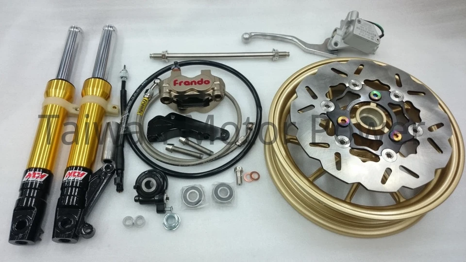Taiwan NCY Forks 10" Wheel Disc Brake Kit Frando Caliper ...