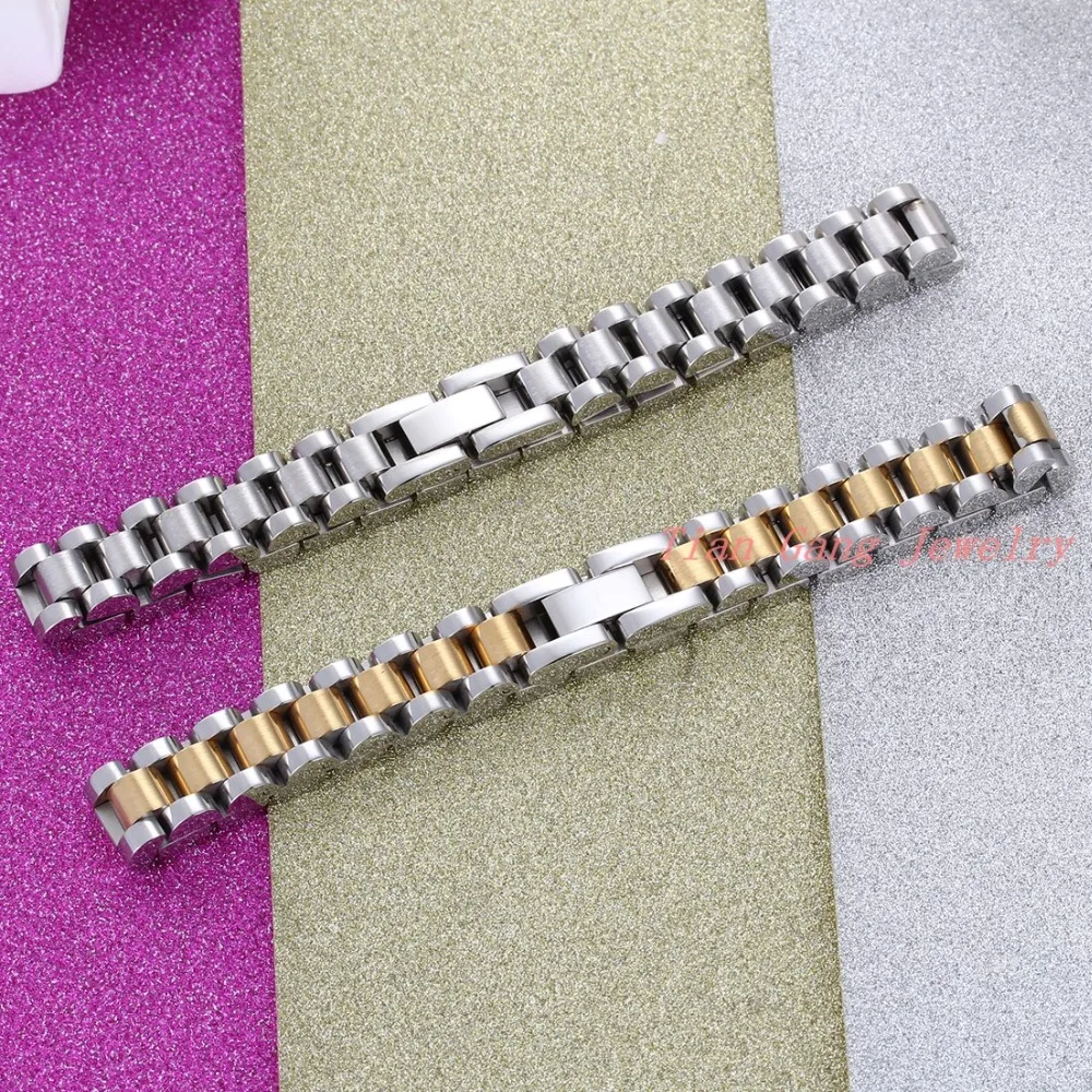 Trendy Cool Men font b Bracelet b font New Silver font b Gold b font 316L