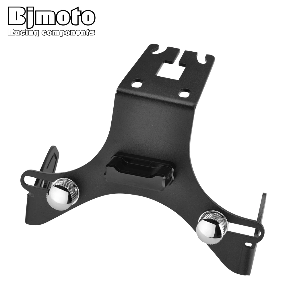 

BJMOTO Motor Adjustable License Number Plate With Indicator Light Holder Bracket For KAWASAKI Z1000 10-17 Z1000SX 13-17 Bikes