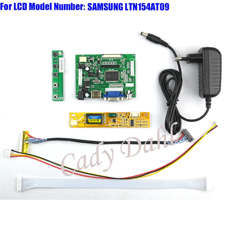 Плата контроллера HDMI VGA 2AV LVDS + инвертор подсветки 30 контактов комплекты кабелей