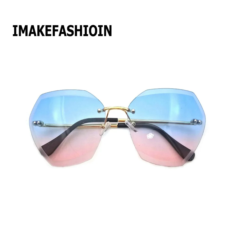 hexagonal rimless glasses