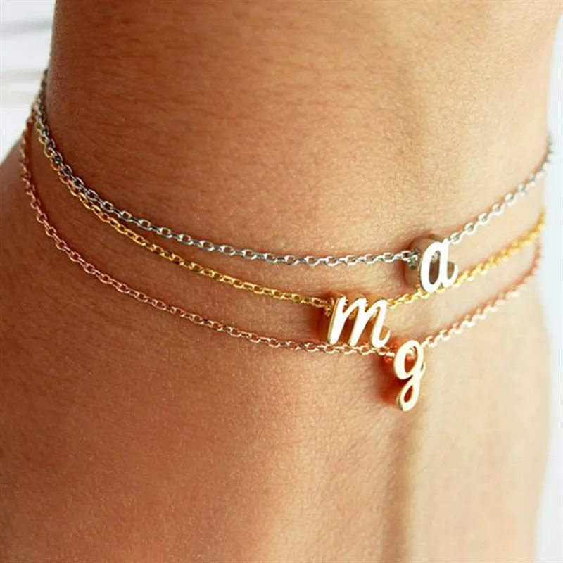 Mini Uppercase Letter Bracelet - Z