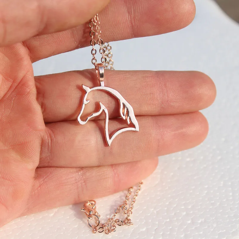 hzew Jewelry Simple Necklaces Horse Jewelry Pendant Necklace Zinc Alloy Horses Punk Necklace hzew Jewelry Simple Necklaces Horse Jewelry Pendant Necklace Zinc Alloy Horses Punk Necklace