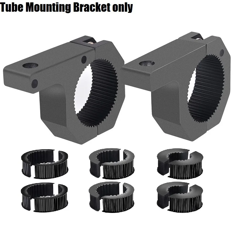 Универсальный монтажный кронштейн с 4 дюймовым 18 Вт 20 Вт 42 Вт 48 Вт 60 Вт 72 Вт светодиодный рабочий светильник для внедорожников, внедорожников, квадроциклов, UTV, УАЗ, 4WD, 4х4 Автомобильные противотуманные фары - Цвет: Tube Mounting Bracke