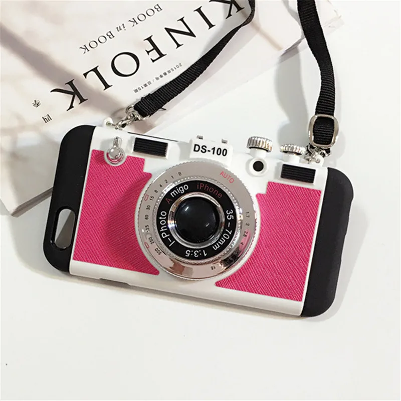 50pcs 2 in 1 Vintage 3D Camera Design Silicone