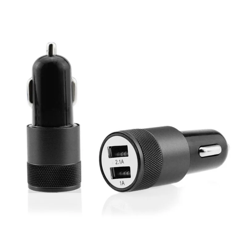 

Aluminum alloy 5V 2.1a fast mobile phone universal car charger portable dual USB car charger