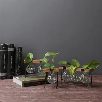 

American Countryside Style Decoration Crafts Home Coffee Shop Solid Wood Garden Miniatures Hydroponics Modern decoration maison