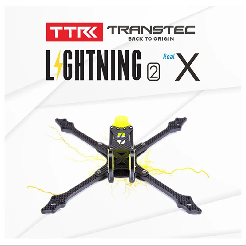 TRANSTEC Lightning 2 True X Lite H Brid 215 мм FPV Racing drone рама 5 мм Arm 7075 комплект из углеродного волокна для рамы