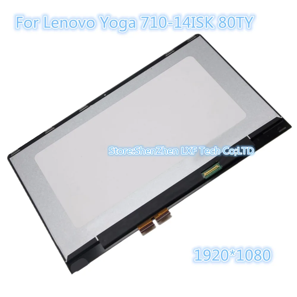 ЖК дисплей с сенсорной панелью для Lenovo Yoga 710 14ISK 80TY yoga 14ikb Замена дисплея 1920*1080|1080