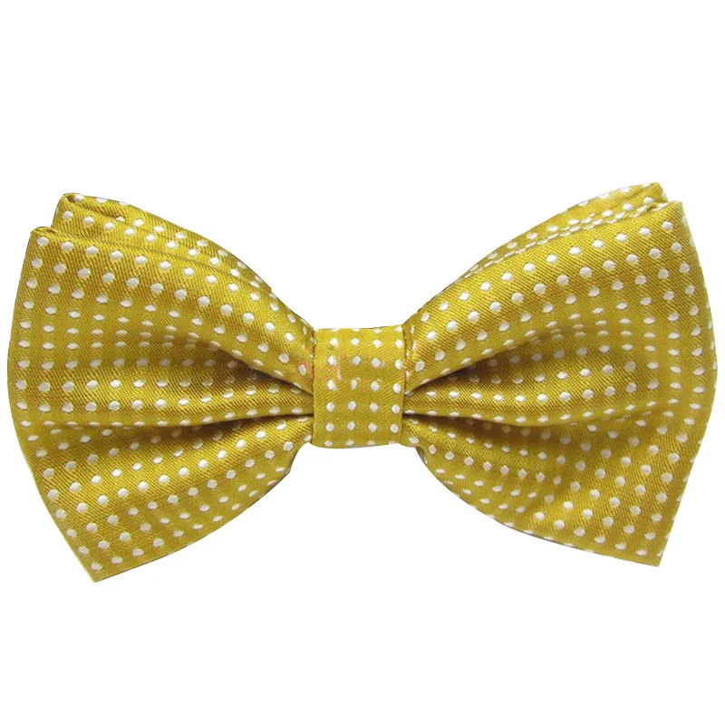 a19 Yellowish Adult Галстук-бабочка для мужчин, Официальный галстук для мужчин, деловой Свадебный галстук-бабочка для маленьких мальчиков, мужская рубашка в горошек, подарок, PSJ0175 - Цвет: a19 Yellowish Adult
