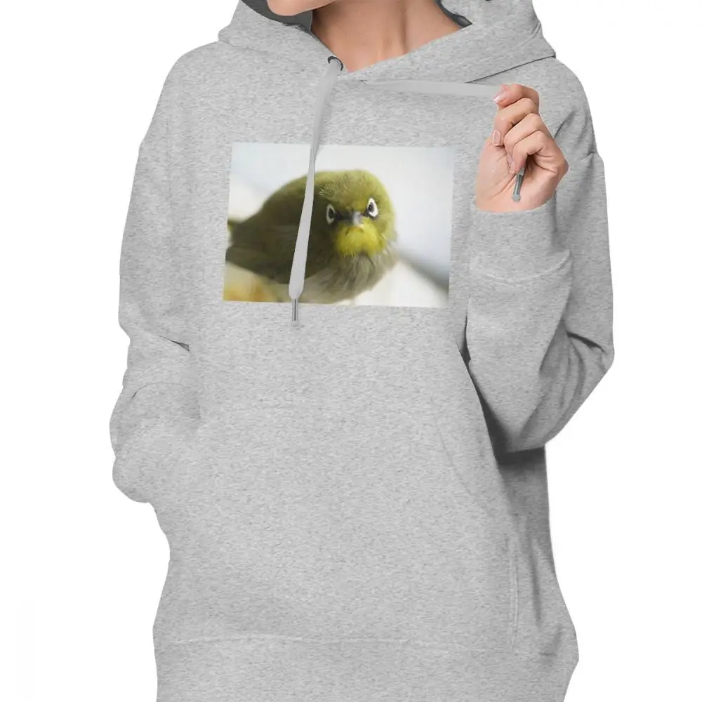 Tweety Bird худи Tweety толстовки с капюшоном с изображением птиц хлопковые темно-синие толстовки женские XXL уличная одежда с принтом с длинным рукавом сексуальный пуловер с капюшоном - Цвет: Серый