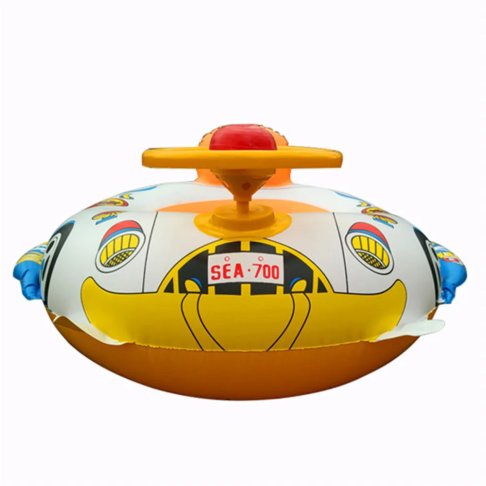 Детский спасательный круг мультфильм автомобиль лодка надувная утолщение с направлением сиденье лодка поплавок моторная лодка надувные