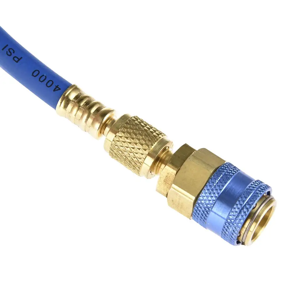 Bottle Opener Air Conditioner Fluoride Tube With Quick Release Refrigerant Connector Cold Pressure Gauge Car Conditioning Repair