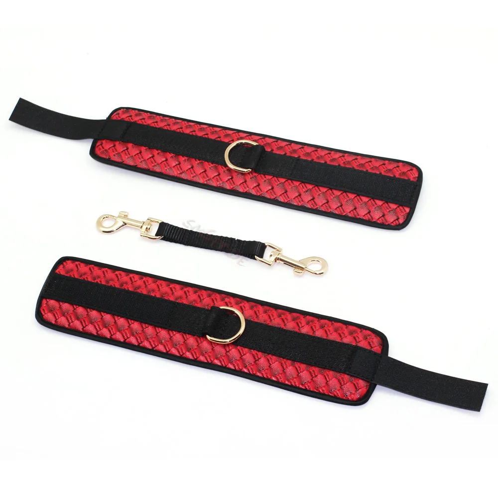 Набор для бондажа SMSPADE из искусственной кожи наручники повязка на глаза подходит