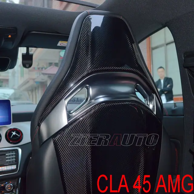 Us 799 0 Carbonfaser Innenraum Trimmt Fur Mercedes Benz Cla45 Amg Voll Dry Carbon Sitzbezug Fit Sitz Zuruck Cla 45 Amg Carbon Aufkleber In Sitze
