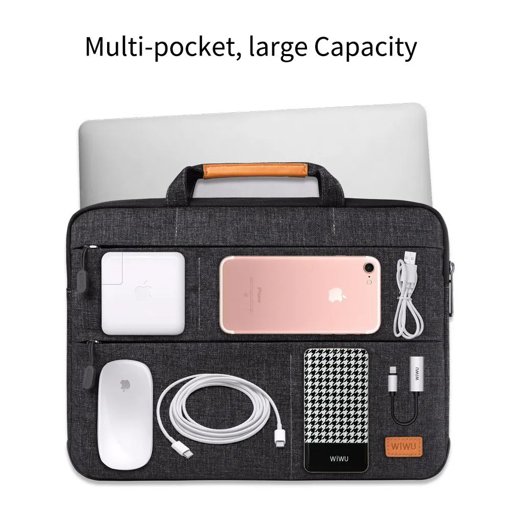 New Stand Laptop Bag Case for MacBook Air Pro 13 15 2018 Portable Laptop Bag for Lenovo 14 Inch Multi Pockets Notebook Bag 13 15