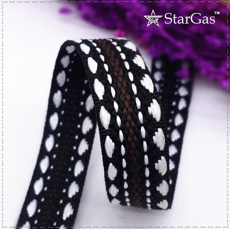 Горячая продажа 5/8 &quot1 5 см черная нижняя белая Перемычка Печать Grosgrain ленточный